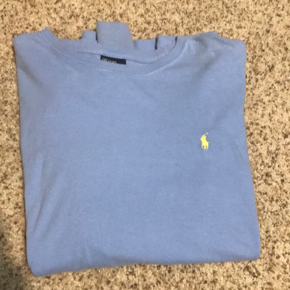 Long sleeve polo crew neck shirt